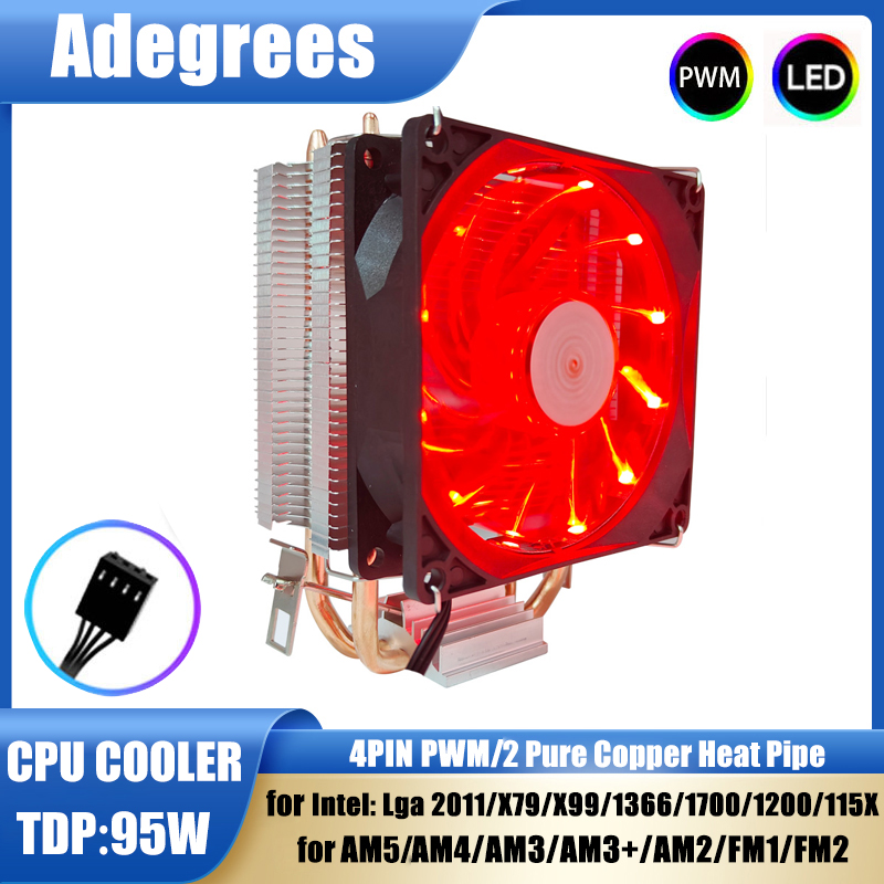 Air Cooler Cpu - 2 теплопровода, кулер для процессора, башня,