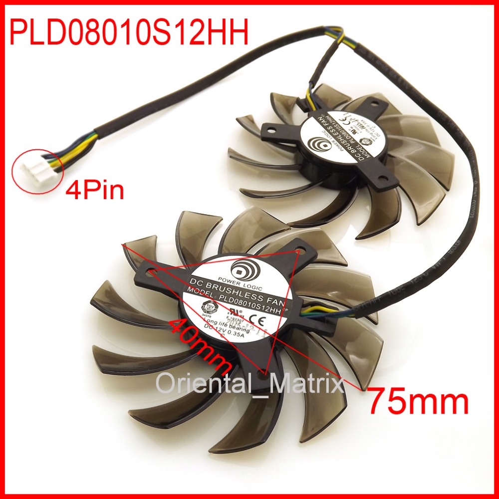 Air Cooler Cpu - Бесплатная доставка, 2 шт./лот, PLD08010S12HH 75